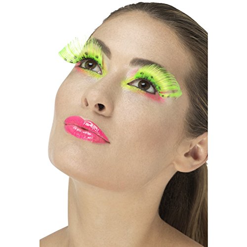 Smiffys 48092 Neon Green 80s Polka Dot Eyelashes