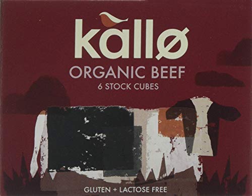 Kallo Organic Beef Stock Cubes, 6 x 66g (Pack of 15)