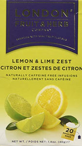 London Fruit and Herb Lemon & Lime zest tea bags