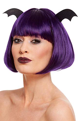 Smiffys 61117 Halloween Party Bob Wig, Women, Purple