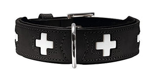 Collar Swiss 60 Organic Leather Black/Nappa Black, 47-54 | Hunter