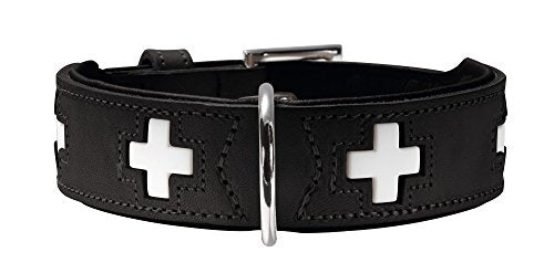 Collar Swiss 65 Organic Leather Black/Nappa Bl. 51-58,5 | Hunter
