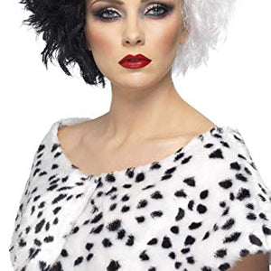 Smiffys Evil Madame Wig - Black/ White