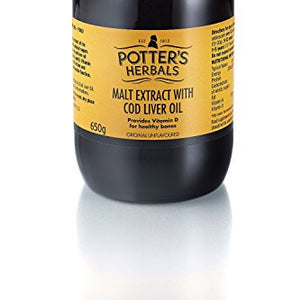 Potters Malt Extract Cod Liver Oil 650g X 2 (Pack of 2)