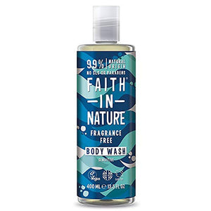 Faith In Nature | Fragrance Free Body Wash | 3 X 400Ml