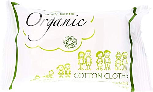 Simply Gentle Organic Dry Cotton Cloths 30s