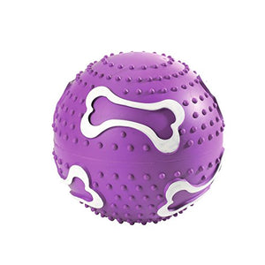 Dog Toy Ball, 12 Cm Rubber Purple  Pack Of 3 | Hunter