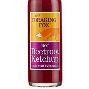 Foraging Fox Beetroot Ketchup - 255g - 100% Natural, No Artificial Flavours, Made with Quality Beetroot (Hot x 1)