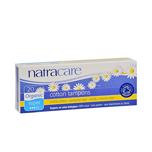Natracare - Organic 100 Percent Cotton Tampons Super - 20 Pack