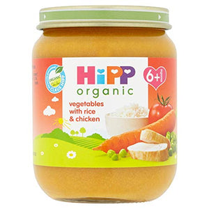 HiPP Organic Vegetables with Rice and Chicken, Stage 1, 4+ Months, 125g