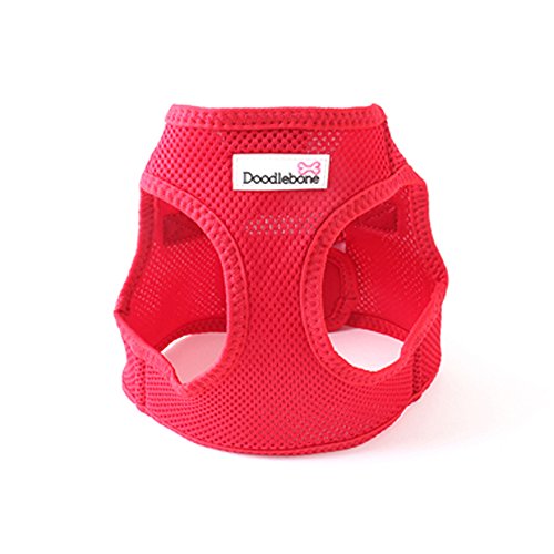 Snappy Mesh Harness Red Small| Doodlebone