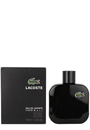 Lacoste Eau De Lacoste L.12.12 Noir For Men Eau De Toilette Spray 3.3 oz