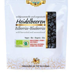 Organic unsweetened Bilberries raw Blueberries 100 Grams