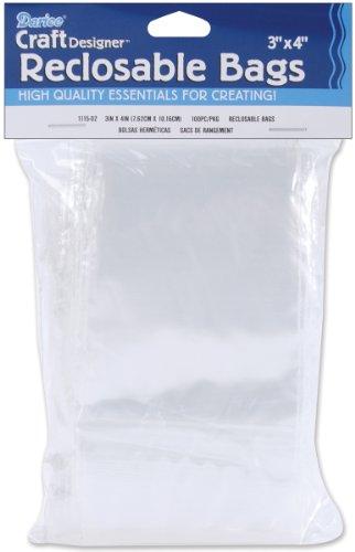 Reclosable Storage Bags 3 Inch X4 Inch -100/Pkg