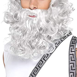Smiffys Zeus Wig - Grey