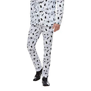 Smiffys 50814L Bugging Out Suit, Men, White, L - Size 42"-44"