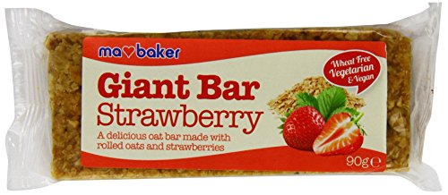 Ma Baker Giant Bars Strawberry 90 g (Pack of 20)