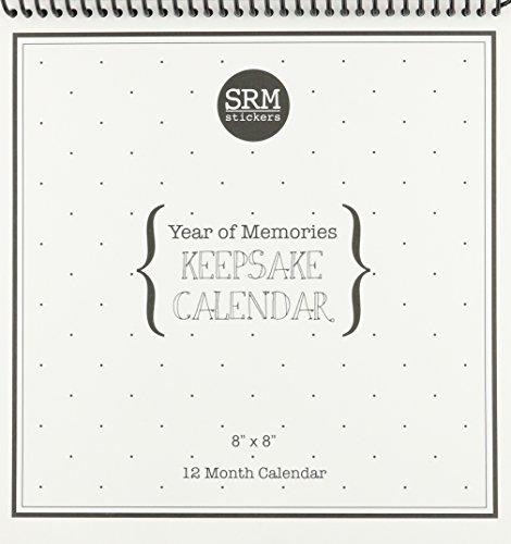 SRM Stickers Keepsake Calendar, 8 by 8-Inch