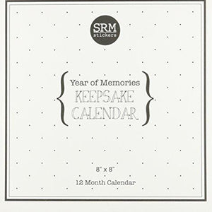 SRM Stickers Keepsake Calendar, 8 by 8-Inch