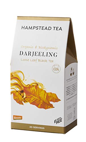 Hampstead Organic Darjeeling Loose Leaf Tea 100 g (Pack of 6)