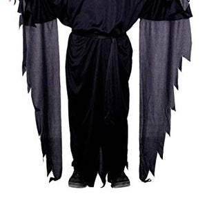 Smiffys Children's Screamer Ghost Costume, Robe, Hood and belt, Size: S, Colour: Black, 21818