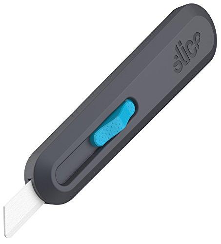 Slice 10558 Smart-Retract Safety Box Cutter, Utility Knife with Ceramic Blade, Finger Friendly, Blue