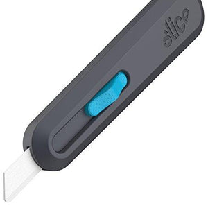 Slice 10558 Smart-Retract Safety Box Cutter, Utility Knife with Ceramic Blade, Finger Friendly, Blue