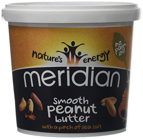 Meridian Smooth Peanut Butter with a Pinch of Salt, 1 kg(Pack of 2)