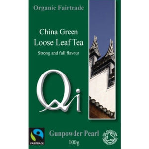 Qi Organic Gunpowder Pearl Tea 100g X 5 (Pack of 5)