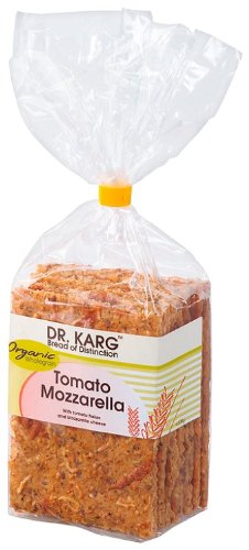 Dr Karg Organic Wholegrain Tomato Mozzarella Crispbread 200 g (Pack of 8)