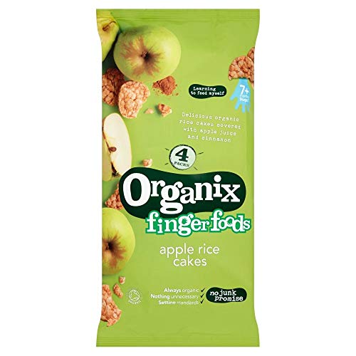 Organix Organic Ricecakes Apple Multipack 4x28g (Pack of 5)