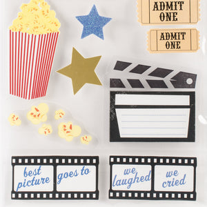 Soft Spoken Themed Embellishments, Night At The Movies