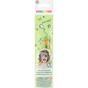Snazaroo Green Starter Brushes - Set of 3