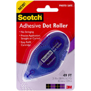 Scotch 055 1/3-Inch by 49-Feet Adhesive Dot Roller