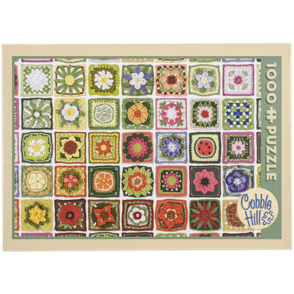 Outset Media 1000 Pieces Jigsaw Puzzle, 10 x 14", Granny Squares