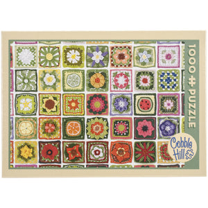 Outset Media 1000 Pieces Jigsaw Puzzle, 10 x 14", Granny Squares
