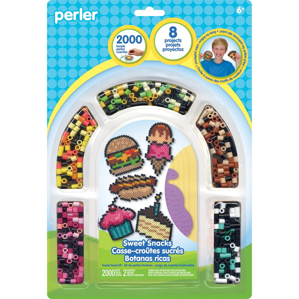 Perler 80-62988 Food Icons Fused Bead Activity Kit
