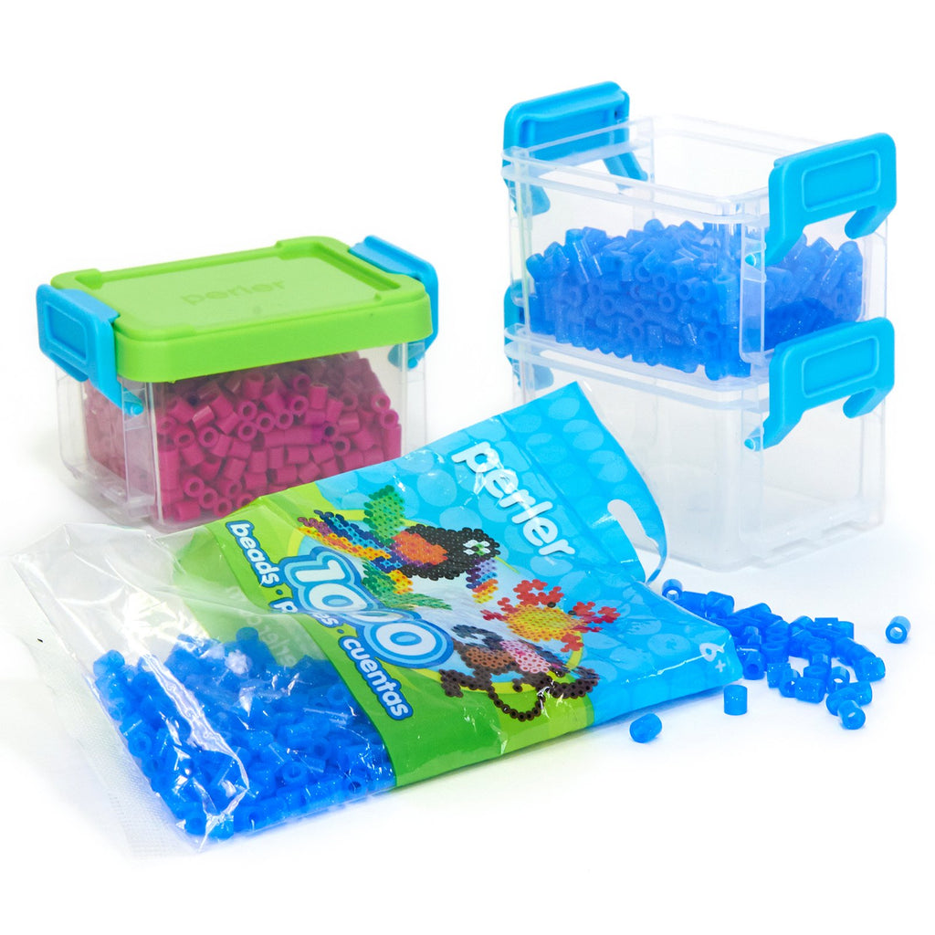 Perler PER8022814 Bead Storage Stackable Mini Bins 12Pc Stackable Storage Mini Bin