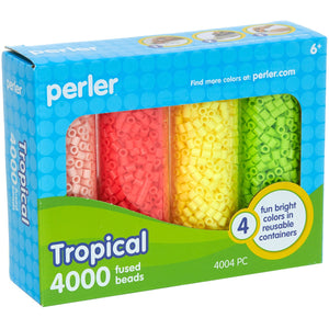Perler Beads 80-22824 Tropical Storage Box Set