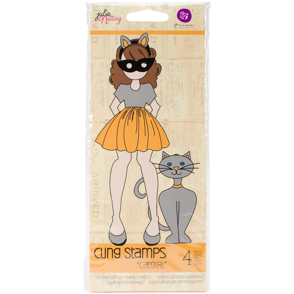 Prima Marketing 911638 Jn Stamp - Catgirl