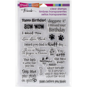 STAMPENDOUS CLEAR STAMPS, DOG SAYINGS