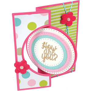 Sizzix 661560 Framelits Die Set, Circles, Dotted by Stephanie Barnard (8/Pack)