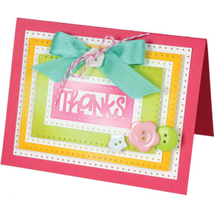 Sizzix 661561 Framelits Die Set, Rectangles, Dotted by Stephanie Barnard (9/Pack)