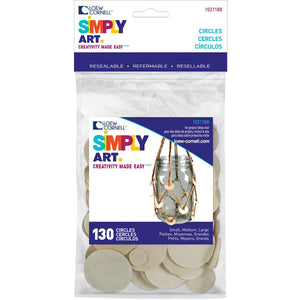 Simply Art Wood Circles 130 ct.