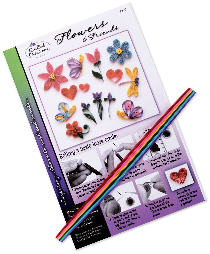 Quilled Creations Flowers and Friends Quilling Kit