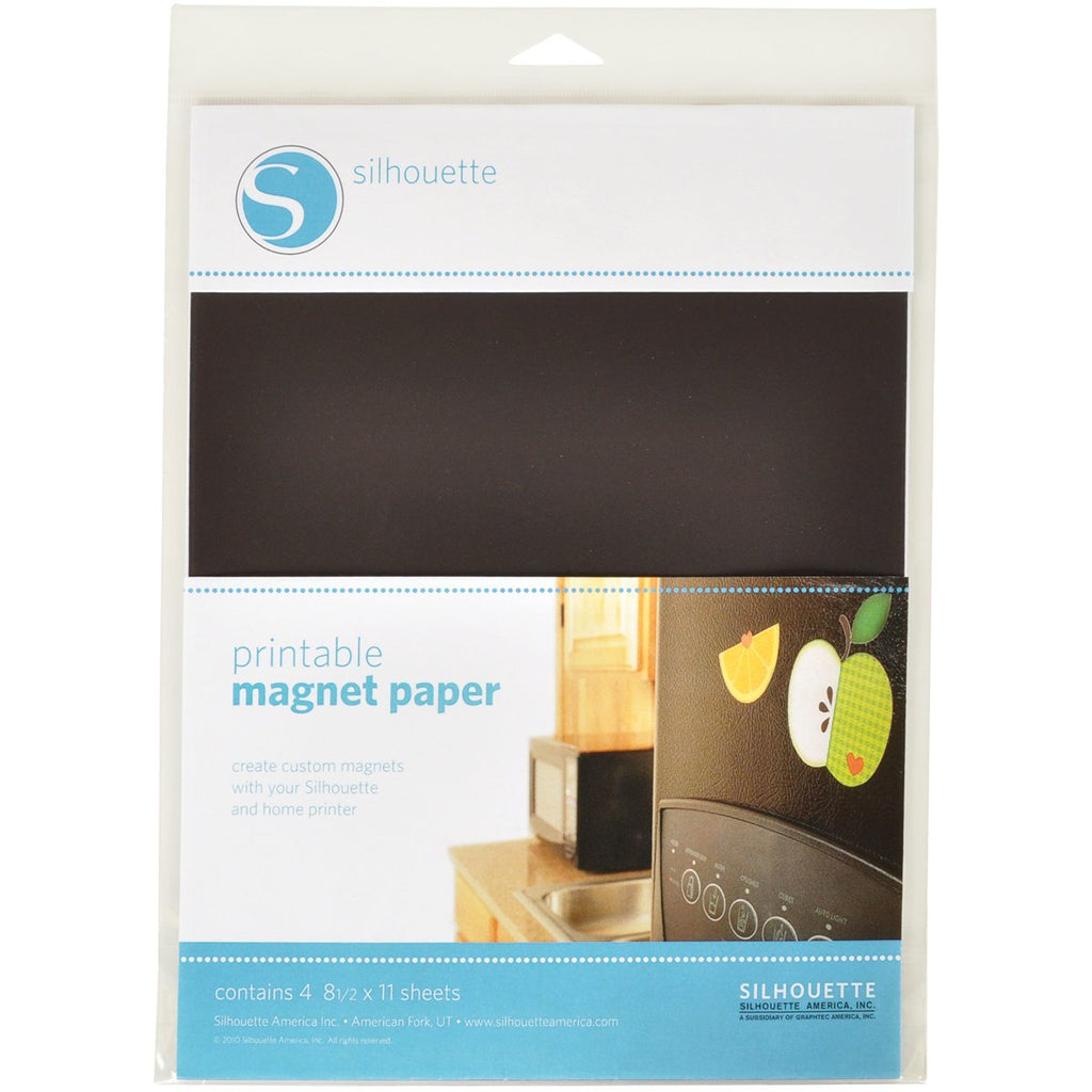 Silhouette Blue Glitter Heat Transfer Printable Magnet Paper