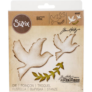 Sizzix 661607 Bigz Die, Enchanted Doves by Tim Holtz