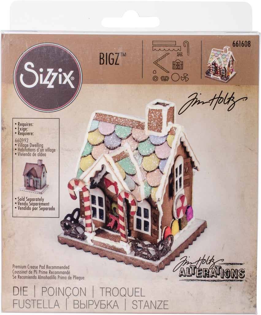 Sizzix 661608 Bigz Die, Village Gingerbread by Tim Holtz