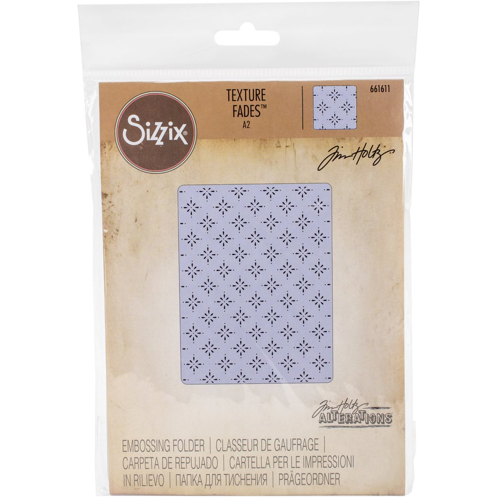 Sizzix 661611 Texture Fades Embossing Folder, Star Bright by Tim Holtz