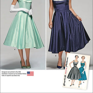 Simplicity 1950's Vintage Pattern 1155 Women's Vintage Style Dress Sizes 20W-28W